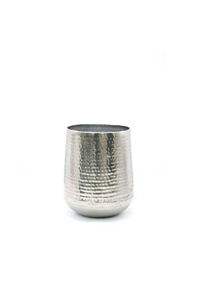 Decor Impex Crus Metal Saksı M Gri