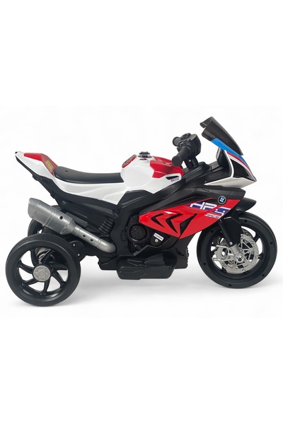 ALBADER Electric Ride On ATV for Kids 12V Rechargeable Battery with Sounds, Electric Motorcycle Ages 2-7 Old