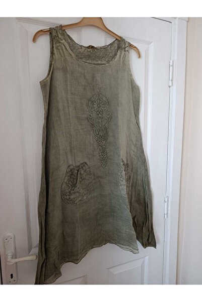 anne moda ankara Seri End Tek Kalan, 100% bumbac, rochie fără mâneci, linie A