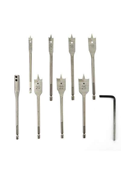 Rotor Set burghie plate pentru lemn 9 buc 10-25mm RBP9