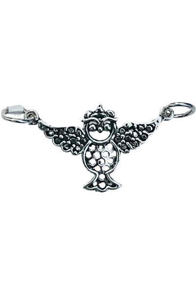 Flippy Pandantiv, Jolie Silver, Argint 925, Model Bufnita Patinata, 30 x 15 m...