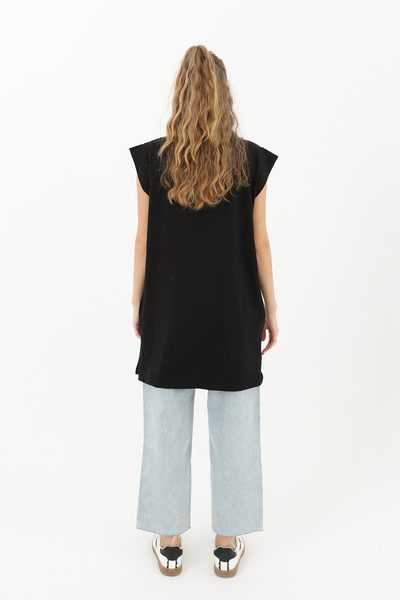 Modamorfo Women's Basic Sleeveless T-Shirt - 30725Tun