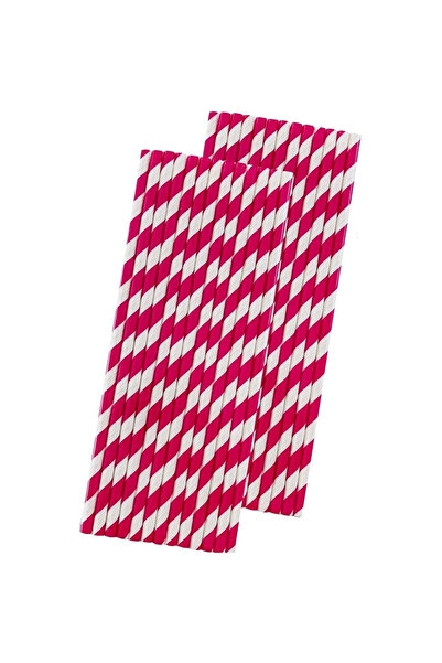 Toolsy Set 16 Paie, Flippy, pentru Masa de Craciun, din Hartie, 19.7 cm,Alb-Rosu