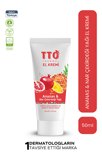 TTO Thermal El Kremi 50 ml – Ananas & Nar Çekirdeği Yağı ile Yoğun Nemlendiri...