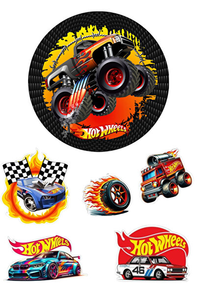 BatıDoğu Yenilebilir Yuvarlak Pasta ve Figür Resim Baskısı Şekerli Kağıt HotW...