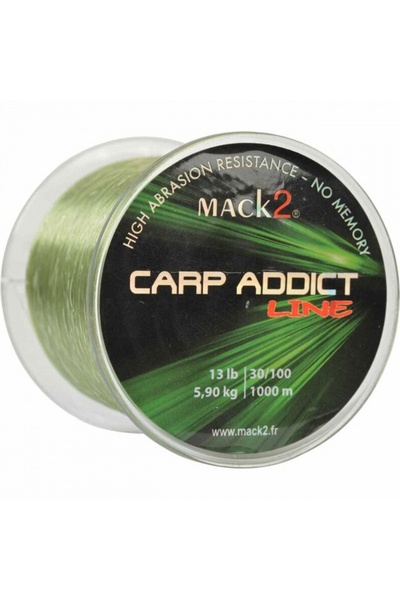 OEM Fir monofilament Mack2 Carp Addict 1000m Verde, 0,37 mm cu o rezistență d...