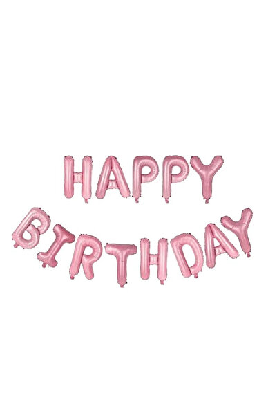 Toolsy Set baloane folie Flippy, Happy Birthday, 40 cm, roz deschis