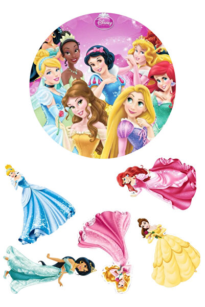 BatıDoğu Yenilebilir Yuvarlak Pasta ve Figür Resim Baskısı Şekerli Kağıt Pren...