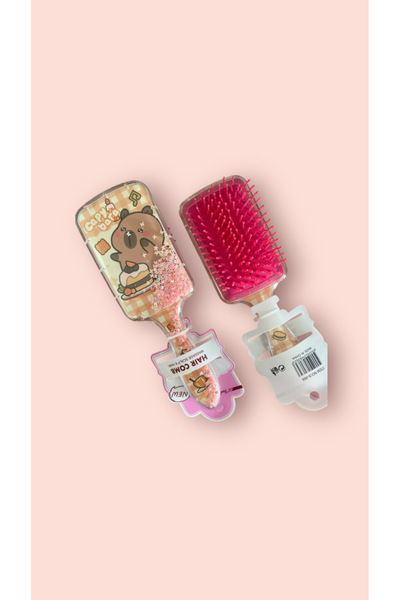 synshop Capybara Hair Brush Comb Glitter Sequin