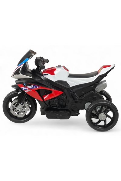 ALBADER Electric Ride On ATV for Kids 12V Rechargeable Battery with Sounds, Electric Motorcycle Ages 2-7 Old