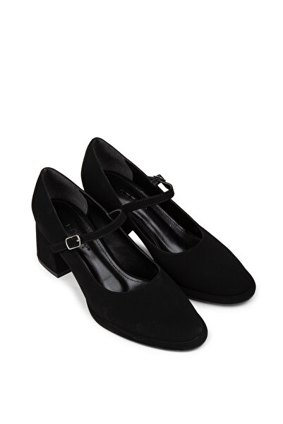 Deery Women's Black Daily Heeled Shoes