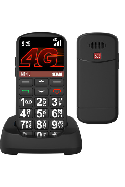 CZAY CZAY® Large Keys Senior Mobile Phone, Romanian Language, Strong Volume, Large LCD Screen, 4G
