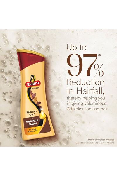 MEERA شامبو العناية بتساقط الشعر مع شيكاكاي وبادام لشعر قوي وصحي، 180 مل