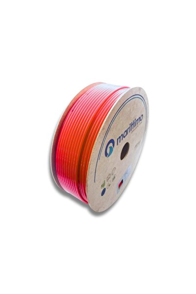 marittimo 8mm Pnömatik Poliüretan Hortum 10m Kırmızı