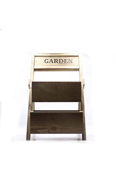 Greenmall İki Katlı Ahşap Saksı