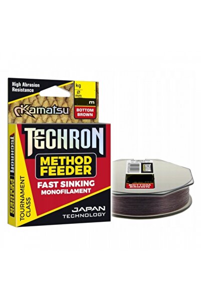 KAMATSU Monofilament Techron 300m 4.80kg 0.18mm Method Feeder Scufundare rapidă