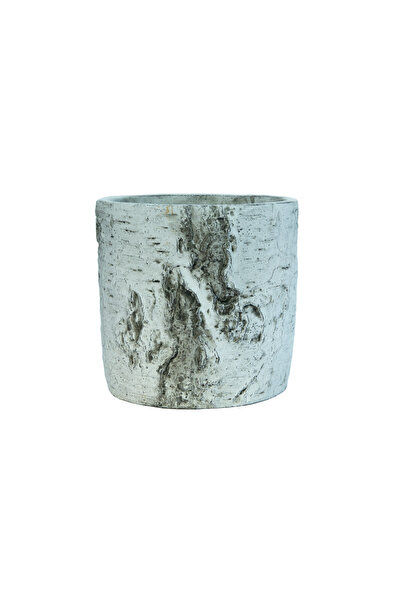 Greenmall Huş Saksı Küçük Boy Gri