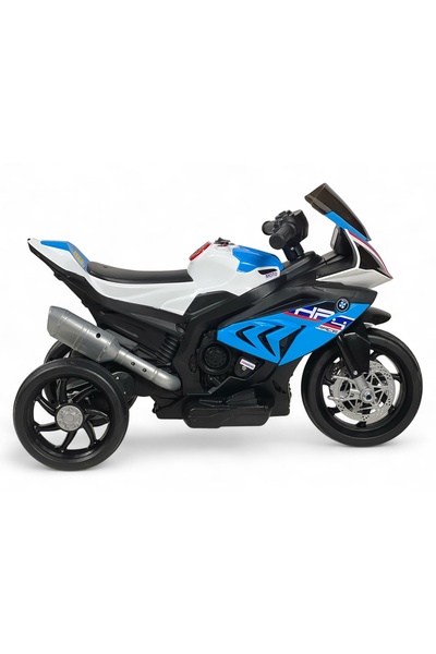 ALBADER Electric Ride On ATV for Kids 12V Rechargeable Battery with Sounds, Electric Motorcycle Ages 2-7 Old