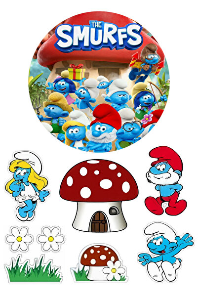 BatıDoğu Yenilebilir Yuvarlak Pasta ve Figür Resim Baskısı Şekerli Kağıt Şiri...