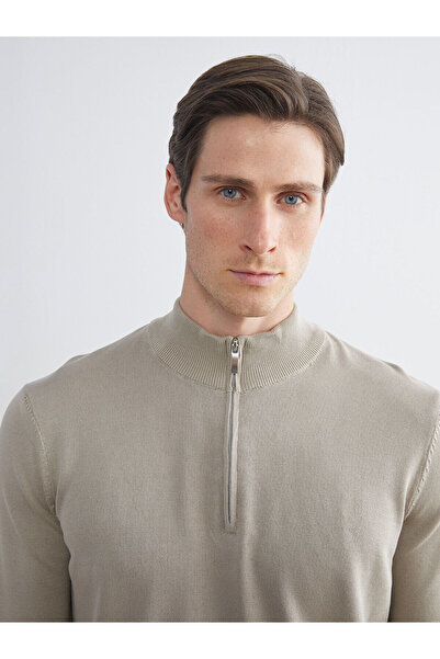 LC Waikiki Cey New Season Stand Collar Men's Knitwear Sweater