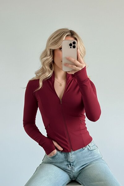 EDVESS CoolFit μακρυμάνικη μπλούζα με φερμουάρ Slim Fit