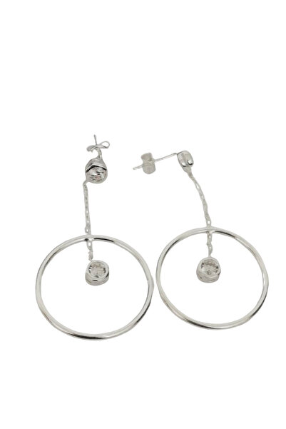 Flippy Cercei Argint 925 cu Lantisor si Cerc 23 mm