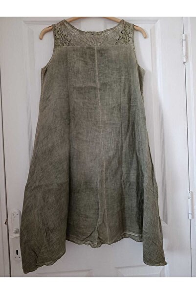 anne moda ankara Seri End Tek Kalan, 100% bumbac, rochie fără mâneci, linie A