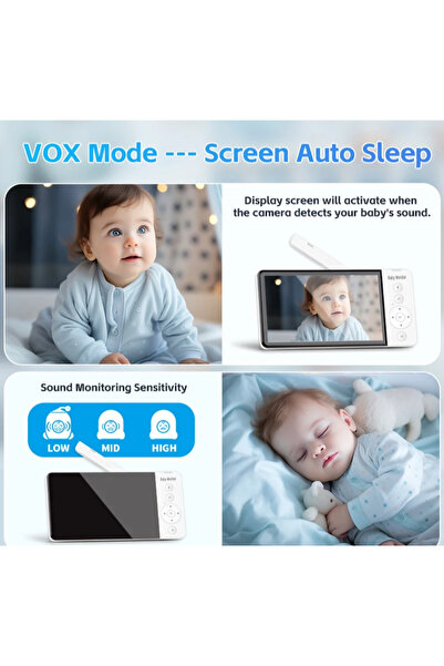 OEM Baby Monitor 5” LCD with Video Camera, Night Vision & Audio