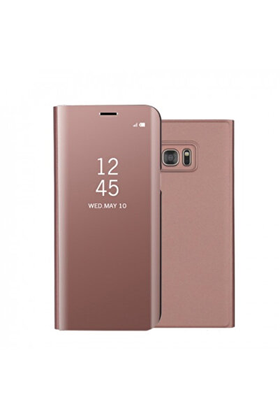 Toolsy Husa Samsung Galaxy A8 2018 Flip Cover Oglinda Roz