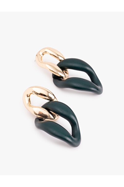 Koton Sallantılı Geometrik Küpe