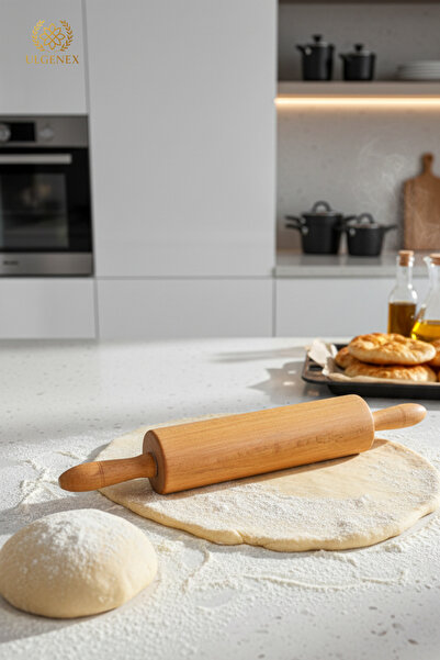 Ulgenex 50X10 Cm Ahşap Kayın Ağacı Sanayi Ve Restoran Tipi Merdane – Profesyo...