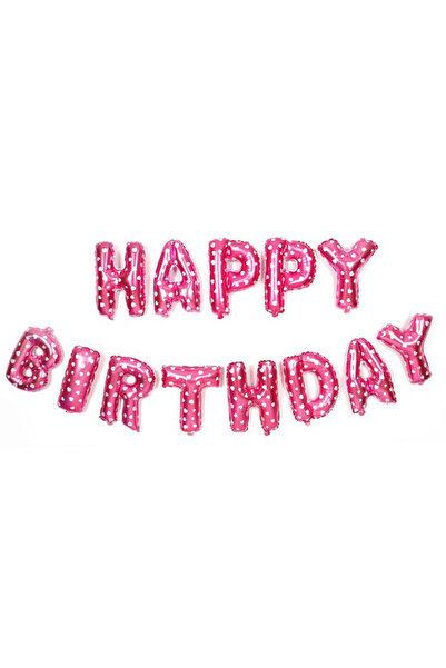 Toolsy Set baloane folie Flippy, Happy Birthday, 40 cm, roz
