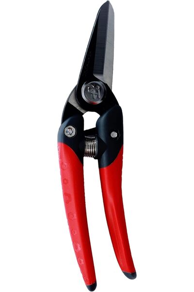 Generic مقص تقليم احترافي JP-2000، 19.5 × 4.5 × 1.5 سم، أحمر/أسود