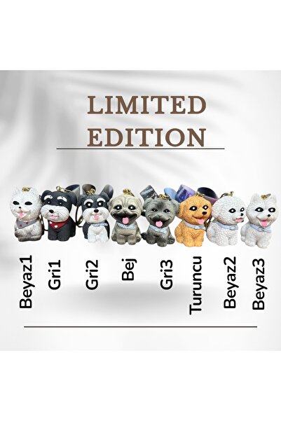 Doğaltaş KÖPEK ANAHTARLIK ÇANTA SÜSÜ