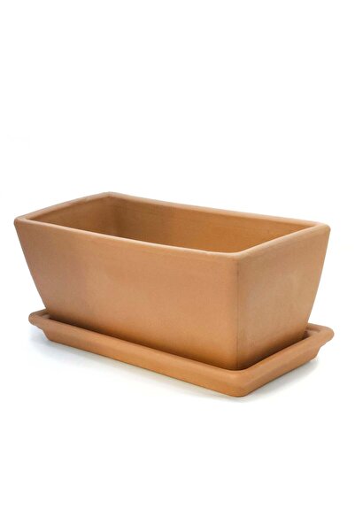 Deroma Cassetta Garda 32 cm Toprak Saksı Terracota
