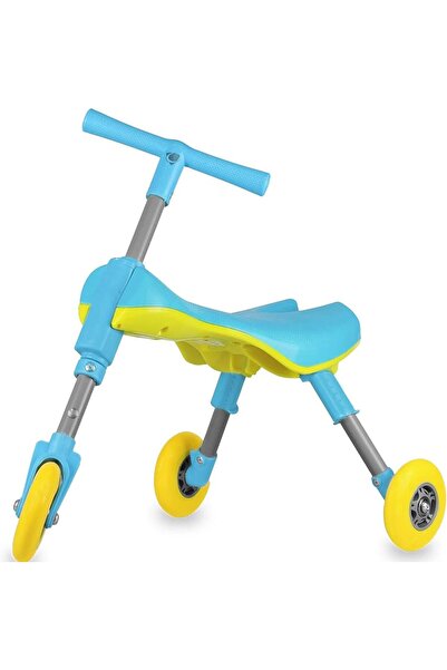 REZZOSS Kids Scuttle Bug Type Folding Trike Toy (Blue)