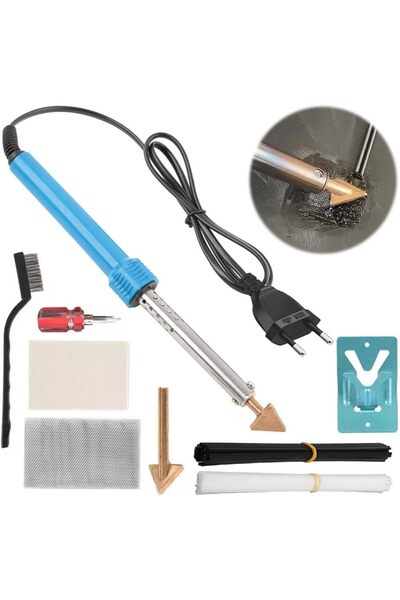 Onuvio Professional Plastic Repair Kit (Car Bumpers, Motorcycle Fairings, ATV) 80W, 30 ABS Refills
