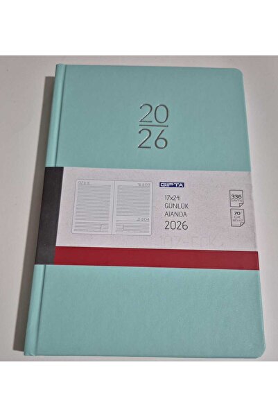 Gıpta 2026 AJANDA 17X24 GÜNLÜK AJANDA 107_ECK SU YEŞİLİ
