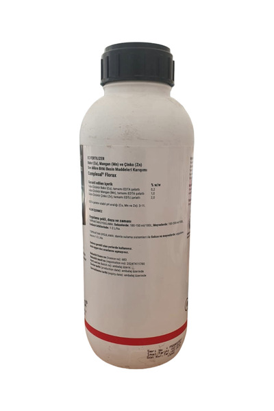 COMPLESAL FLORAX Alman Sıvı Mikro Bitki Besin Maddeleri Karışımı Yaprak Gübresi Bakır, Mangan ve Çinko 1 LT.