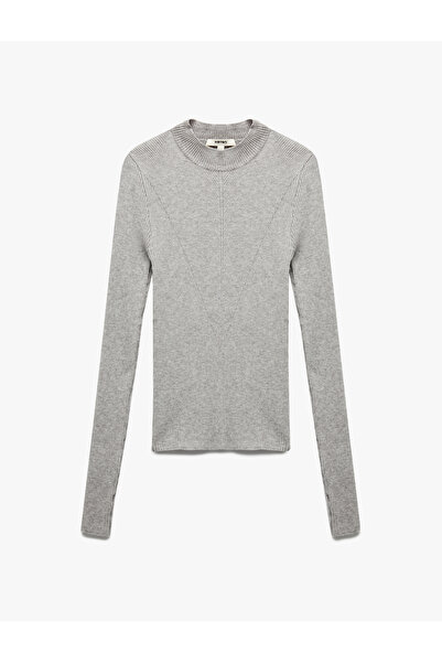 Koton Pulover tricotat cu mânecă lungă, cu guler înalt, ușor