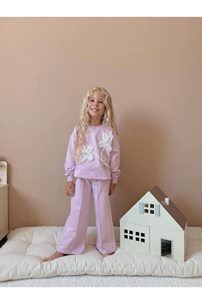 lesa kids wear Stone and Floral Girl's Suit