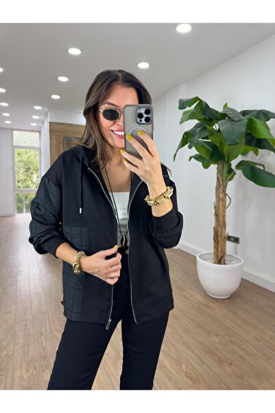 2she Kapitone Detaylı Kapüşonlu Sweatshirt