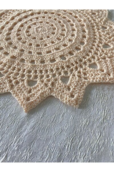 sgeteknoloji Hand Knitted Microfiber Placemat Set for 4 People and Dinner Set Coaster (Handcrafted)