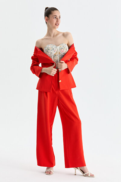 Genel Markalar Çiçek Desenli Topcrop