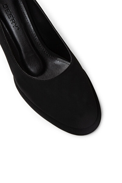 Deery Women's Black Daily Heeled Shoes