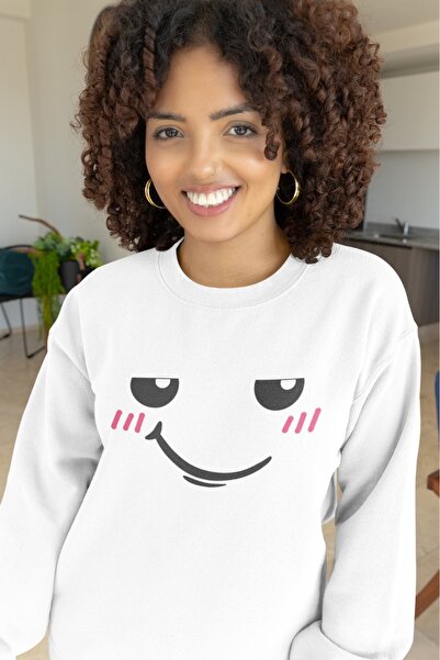 ArtYus Hanorac CUTE FACE Colorful Ba cu imprimeu in guler rotund