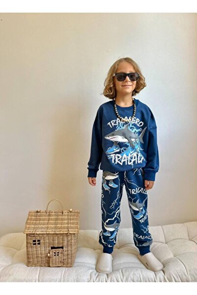 YİGİT BUTİK Character Patterned Boy's Bottom and Top Set