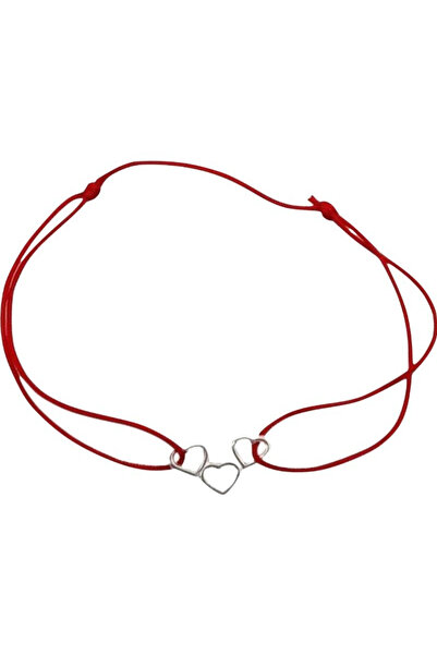 Flippy Bratara Snur Reglabil, Argint 925, Inimi Unite, Jolie Silver, 0.6 g, 1.5 cm x 1 cm