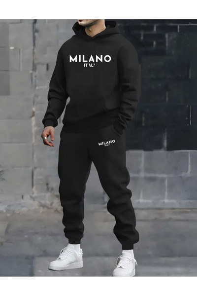 FUFLUNS طقم بدلة رياضية بقلنسوة كبيرة الحجم للجنسين للنساء/الرجال من BASKILI