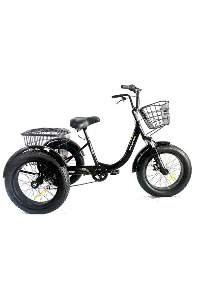BRC Tricicleta adulti,Fat cauciuc cu cos 20 inch Negru